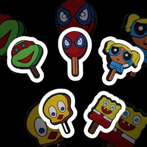 Nostalgic Ice Cream Truck Popsicle Pack of 5 Jibbitz